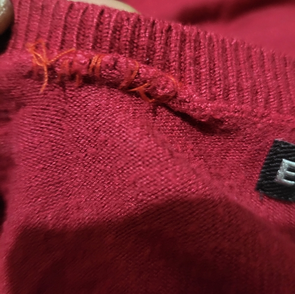 Express buttoned sweater- Medium   Burgundy red. - Picture 7 of 9